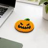 xiaobudian Wooden Pumpkin Coaster, Non-Slip Halloween Table Mat, Heat Insulation Waterproof for Holiday Party Home Decor