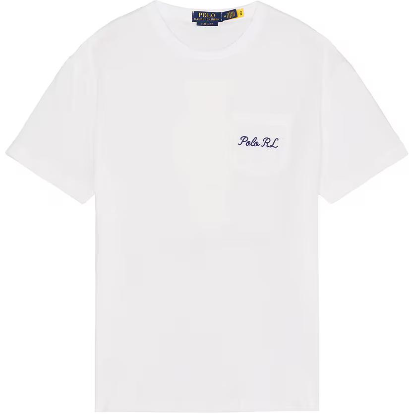 

Polo Ralph Lauren Футболка с круглым вырезом, принтом и коротким рукавом, мужские топы, белая 710963816-001 M