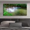 Canvas Painting Lake Waterfall Green Tree Mural Posters Prints Wall Art Picture On Canvas Posters And Prints Home Bedroom Decoration Gifts