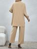 New Autumn Winter Women's Clothing Set - Chic Casual Shirt Long Sleeve Pants Loose Fit Fashion