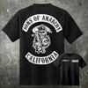 2026 Sons Anarchy ΠΡΟΣΑΡΜΟΣΜΕΝΟ ΚΕΦΑΛΑΙΟ Πατς Θέριον T Shirt SAMCRO Redwood Original Jax Hip Hop Streetwear Oversized T-shirt Κοντομάνικο Καθημερινά Ρούχα