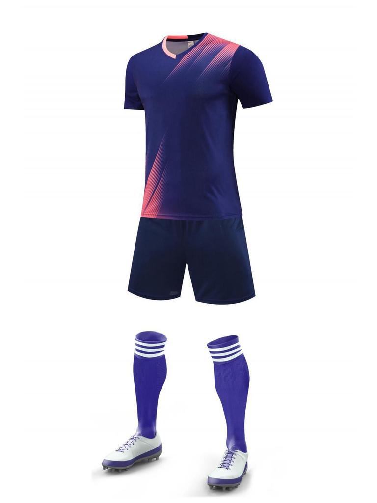 Quick-Dry Ice Silk Sports Set: Running & Football Training Suit