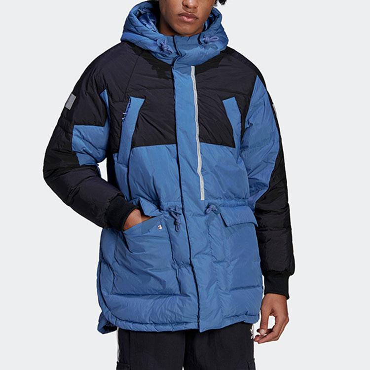 New Adidas Adventures Down Jacket Men's Blue HL6745