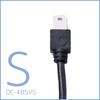 F.R.C. [DC-4B5VS] Straight Plug, 5V Output, Backed Wiring, 12/24 Dual Use, 4 M | For Dash Cameras