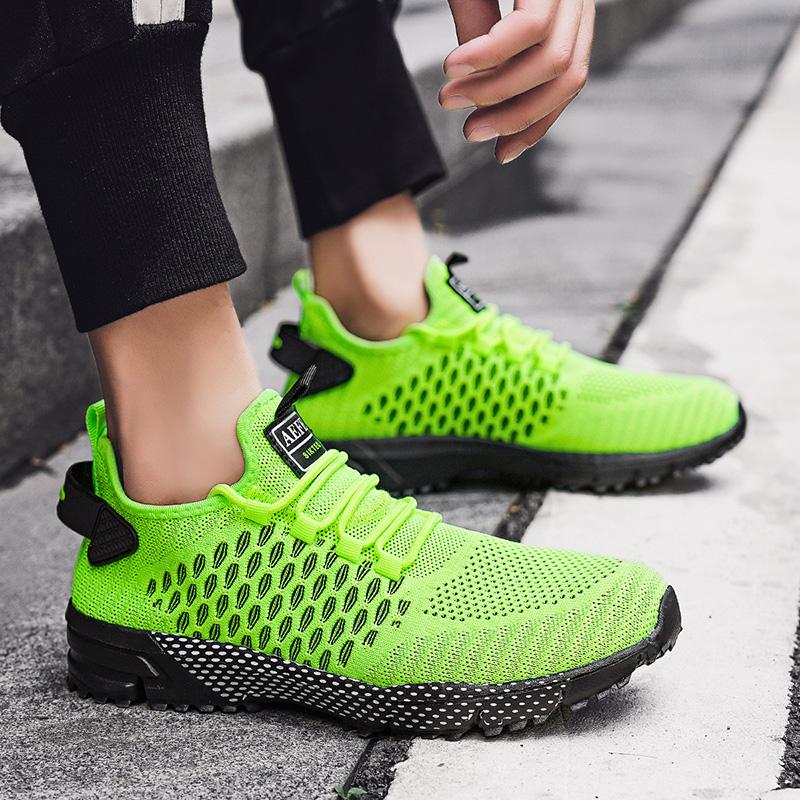 40-47 сезон 4 мужская обувь легкая дышащая сетчатая обувь мужские кроссовки кроссовки — фото 17