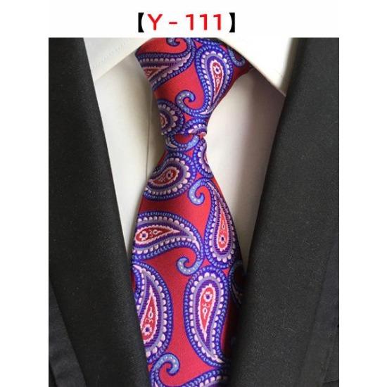 8Cm Polyester Herrenkrawatte Cashew Blumenanzug Krawatte