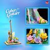 950pcs Cyberpunk Electric Guitar Building Blocks Children's Assembly Building Block Toys No Box