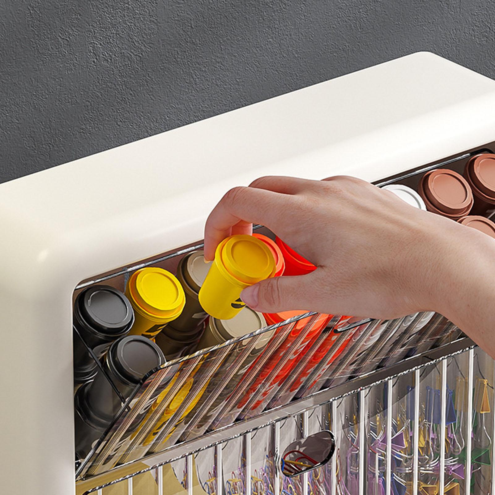 Настенный держатель для кофейных капсул Прозрачный акриловый Компактная стойка для хранения чайных пакетиков для офиса S 89 X 15in 2490₽