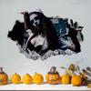 Self Adhesive Zombie Wall Sticker Realistic Ghost Witch Silhouette Sticker  Party
