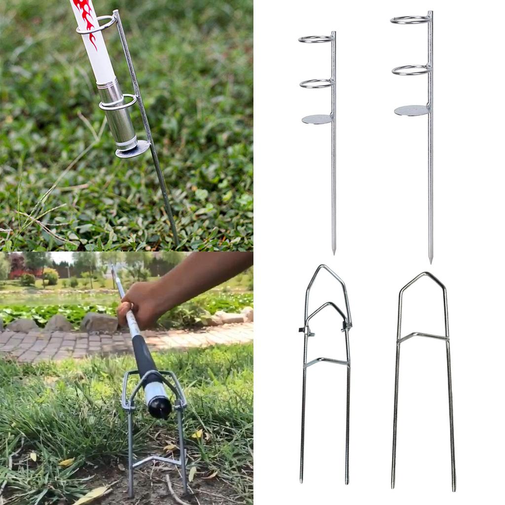 Fishing Pole Holder Ground Stand Rod Rack Universal Pole Holder Stand