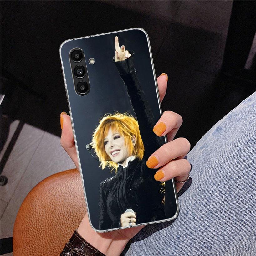 Mylene Farmer Phone Case For Samsung Galaxy A17 A16 A15 A14 A13 A57 A56 A55 A54 A53 A37 A36 A35 A34 A33 A26 A25 A24 A23 Galaxy A
