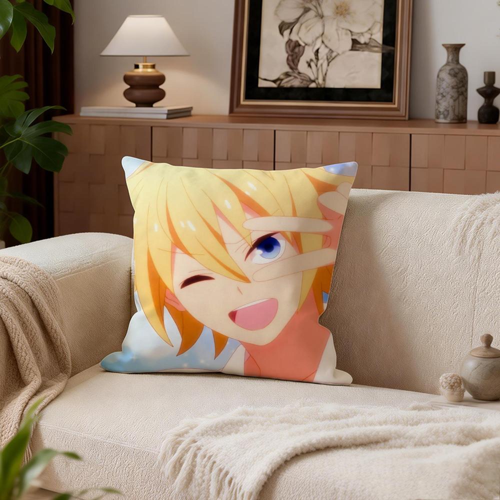 Romance Tsuredure Children Cushion Cover Cushion Cover Set 4Pcs 50x50 45x45 40x40 Pillowcase Decorative Sofa Home Decor
