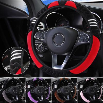 38cm Steering Wheel Cover Plush Little Monster 38cm Elastic Automobile Steering Wheel Cover Car Interior Accessories for Women