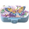 Diamond Painting Kit Square Pill Box Mini Portable Travel Medicine Storage Box for Outdoor Sports Business Trip Or Handbag