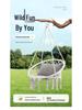 Nordic Style Cotton Rope Hanging Chair - Indoor/Outdoor Tassel Swing Hammock