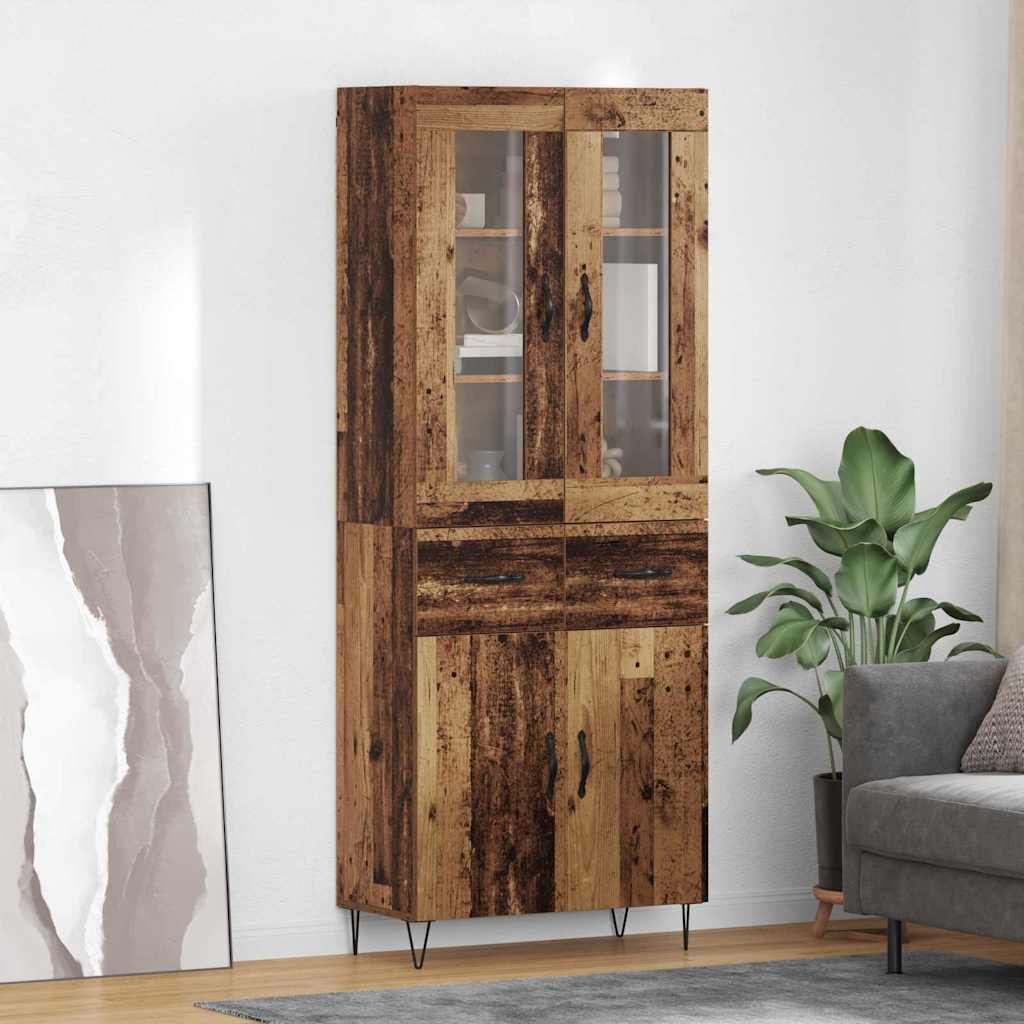 Highboard Reclaimed Wood 69.5 x 34 x 90 cm Particle Board