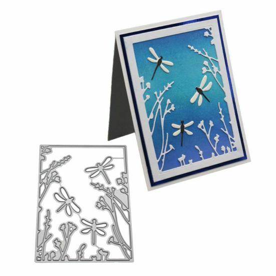 Dragonfly Plant Metal Cutting Dies DIY Scrapbooking Paper Cards Craft Stencil