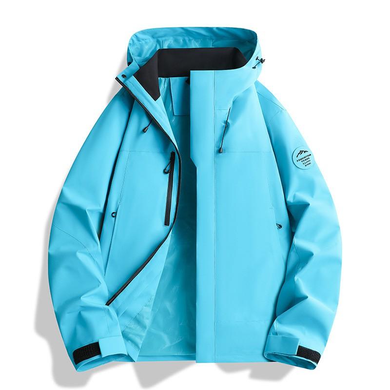Men Women 3-in-1 Waterproof Windproof Hiking Jacket Outdoor Camping Mountaineering Coat