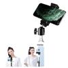 Dual Phone Live Streaming Tripod with Multi-Angle Stand & Fill Light for Outdoor Broadcasting