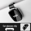 Universal Car-Mounted Smiley Face Sunglasses Holder Clip for Safe Driving