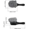 Short Handle Tire and Wheel Brush for Car Rim, Soft Bristles for Gentle Washing, Efficiently Cleans Tires