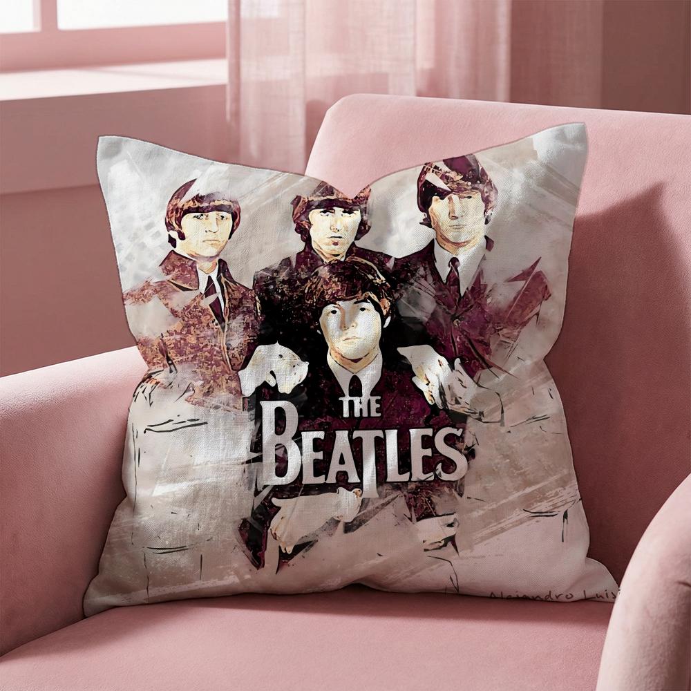 The Band T-The B-Beatles Cushion Cover Multi-Scene Pillow Cover for Home & Car - Reversible, Soft & Durable for Daily Use