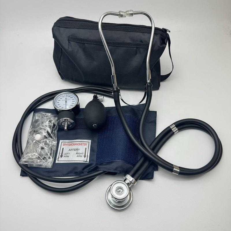 Manual Blood Pressure with Stethoscope Digital Adult Bp Machine Aneroid Sphygmomanometer Upper Arm Sphygmomanometer Tensimeter Zinc Alloy