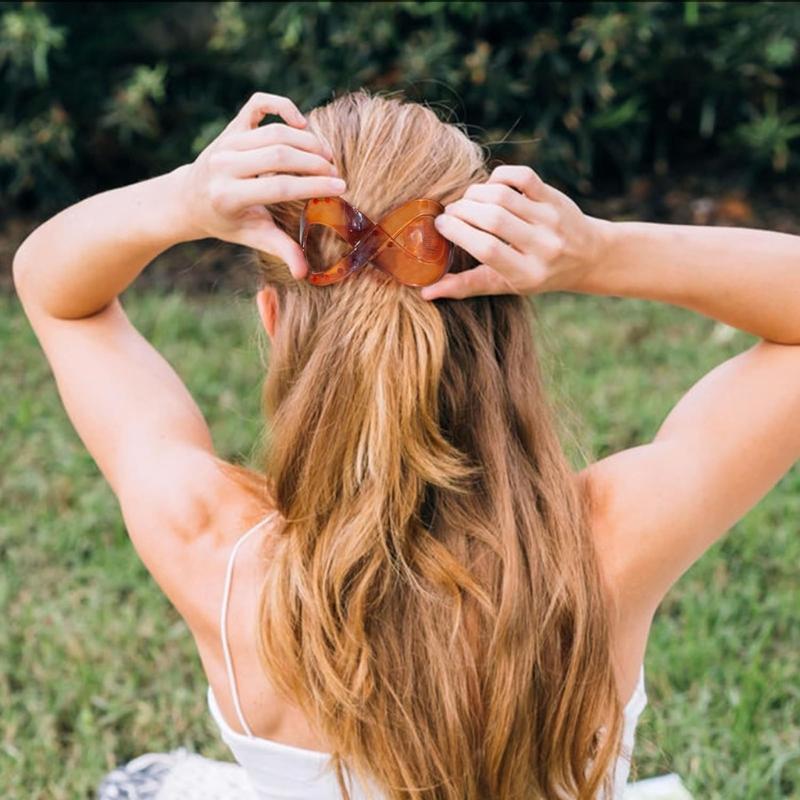 6pack Large Tortoiseshell Hair Clip Elegant Women Hair Clip Durability Hairpin Professional Hair Accessories