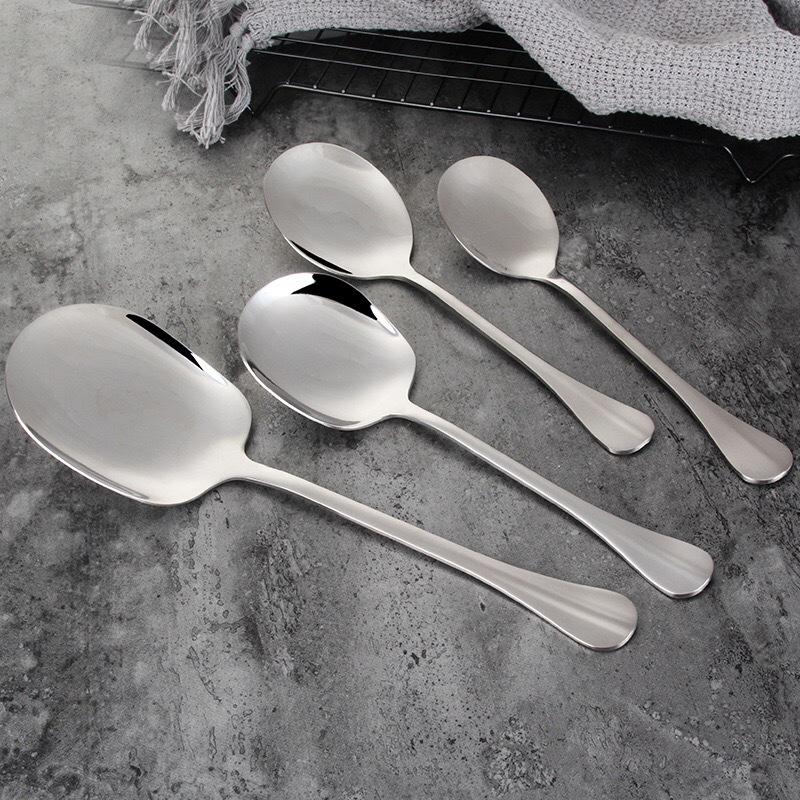 Champion Series Stainless Steel Multi-Size Serving Spoons - Hotel & Public Use