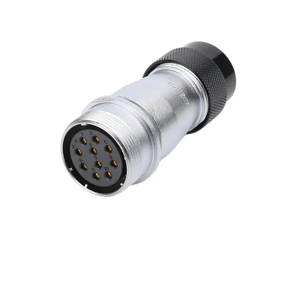 WEIPU WS32 TD+ZD 4 6 8 10 11 13 19Pin Docking Power Circular Connector M32 Soldering Single Wire Cable Adapter Aviation Plug