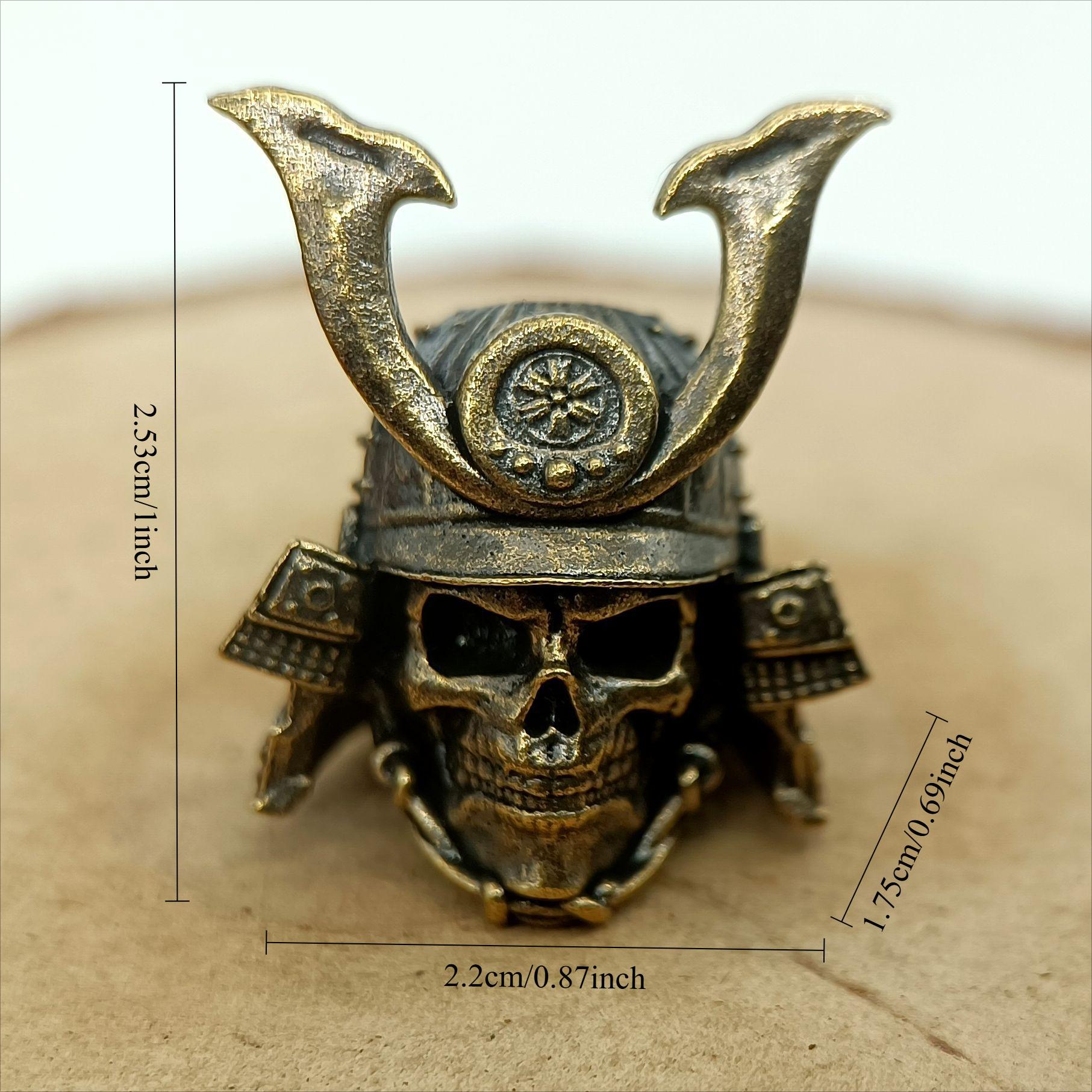 

1 шт. Инструмент для улицы Латунь Шлем-скелет Воин Нож Бусины Темляк Подвеска Рюкзак Браслет Ожерелье Брелок DIY Аксессуары