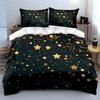 """Set Decorazione Notte Stellata""" Morbido Confortevole Copripiumone Set Biancheria da Letto Incluso 1*Copripiumone & 2*Federe regalo"""