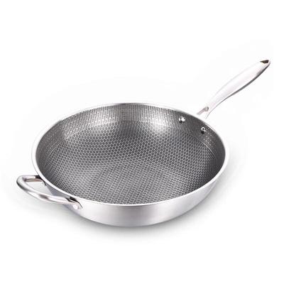 Wok Antiadherente de Acero de Miel de Abeja Balder de 3 Capas
