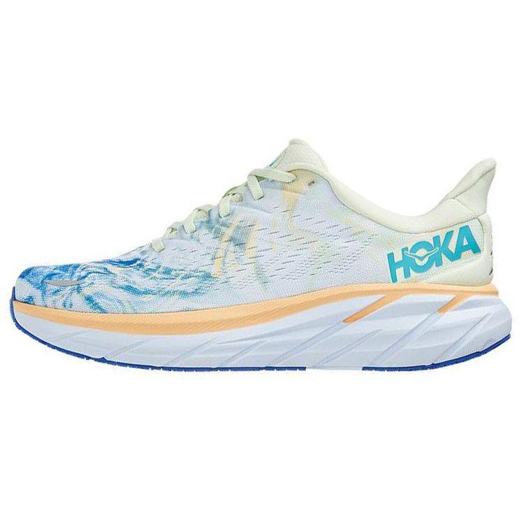 Hoka One One Clifton 8 Bequem Vielseitig Stoff Stoßdämpfung Rutschfest Abriebfest Atmungsaktiv Low-Top Laufschuhe Herren Sneaker 1121374-TGT
