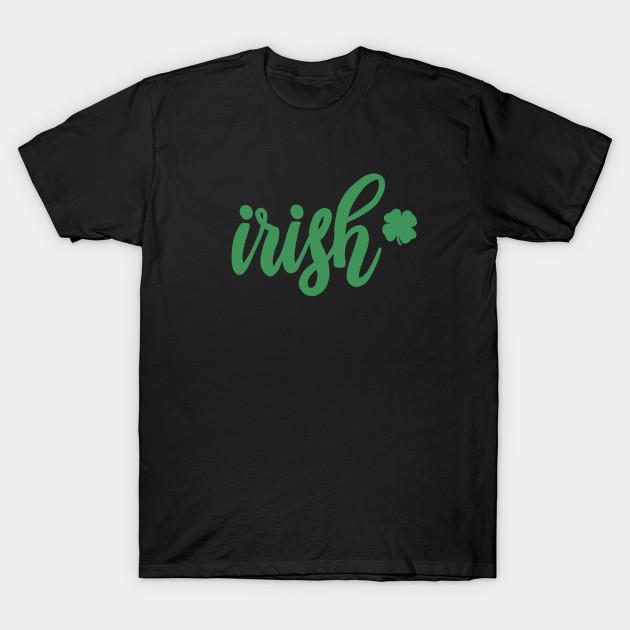 Men Black Print T-shirt St Patricks Day No-Cut Transfer Paper Print Cotton Tshirt M