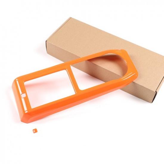 ABS Orange Kit Center Control Gear Panel Cover Trim For Toyot-a Tacoma 2016-