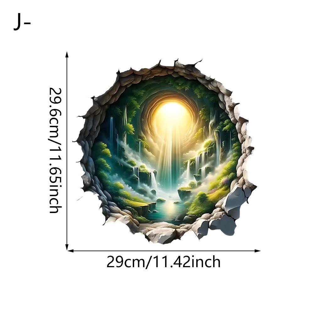 Living Room Porch Artistic Conception Landscape Bathroom Doors Windows Self-pasted Sticker