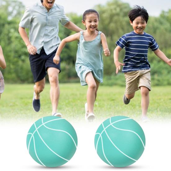 Geräuschloser Basketball Hoher Rückprall Geräuscharm Indoor Kinder Dribbling Training Unbeschichteter Schaumstoff hoher Dichte Kleinkinder Übung Sport Hüpfball