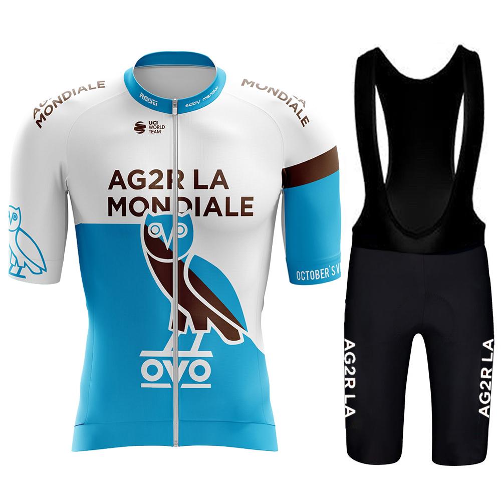 

2026 Ag2r Cycling Bib Bike Man Tricuta Costume Men s Mtb Maillot Shorts Jacket Jersey Uniform Pants Outfit 2026 Gel Summer Clothes Asian size - M