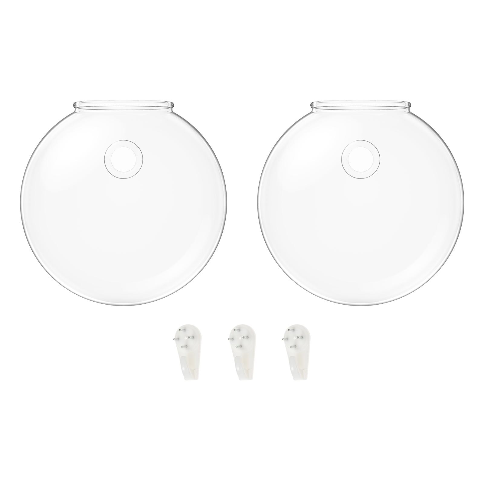 

2/4Pcs Glass Wall Vase with Nail Hook Clear Wall Hanging Planter Propagation Vase for Flower Hydroponics Plant Home Office Decor