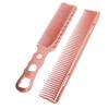 2 Stück Aluminium Haarkamm Feinzahn Hitzebeständig Haarstyling Metallkamm für Salon