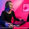 2.4G Wireless Gaming Headset Bluetooth Headphones with Detachable Noise‑cancelling Mic 50mm Driver LED Light for PC PS4 PS5