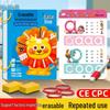 Livro de Prática de Controle de Caneta Básico Reutilizável com Personagens para Crianças