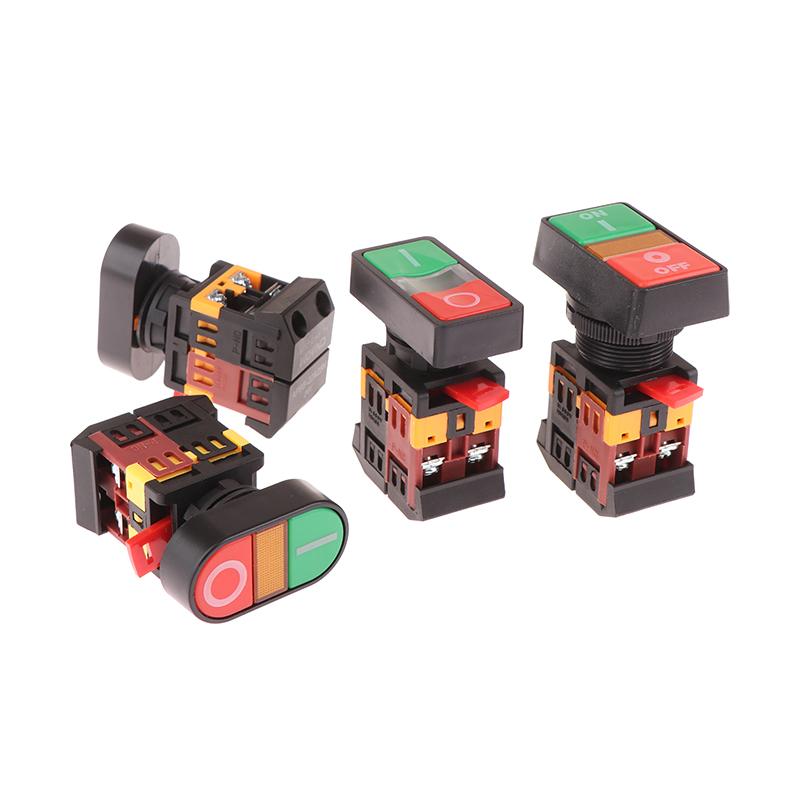 Top-of-the-Line Two-Function Button APBB-22N Double Bulb Oval Lighted Push Switch