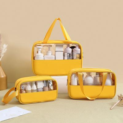 Sac à cosmétiques étanche en PVC de grande capacité pour femmes et hommes, trousse de maquillage transparente pour voyage et natation