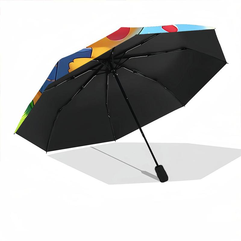 1pc Pikachu Automatic Open/Close Umbrella - Compact Travel Umbrella with 8-Rib Durable Frame, Portable for Commuting, yy251023023