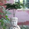 Durability Light weight Resins Buddhas Statue Flower Pot Ideal For Home Office Balcony Plant Decorations