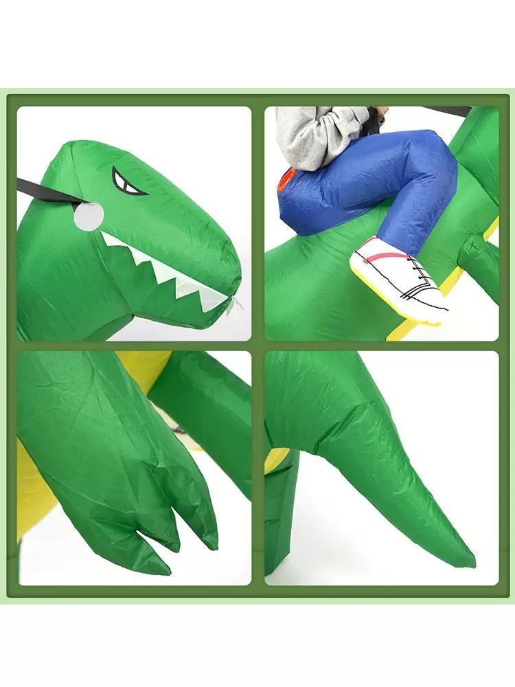 Inflatable Dinosaur Costume For Kids, Riding Dinosaur Dress-Up Costum,Suitable for Halloween Parties, Birthday Celebrations, School Events