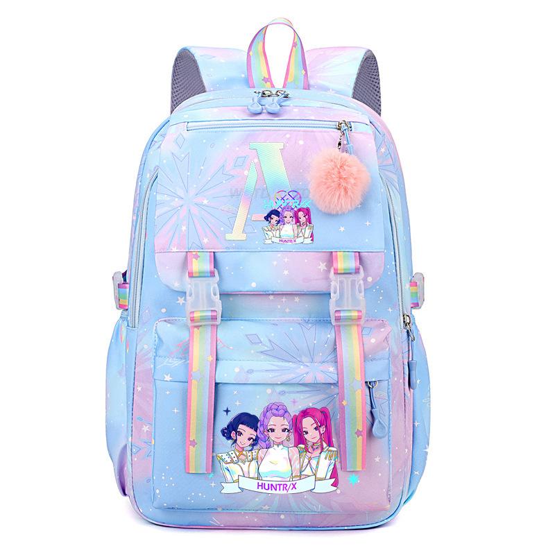 Animation Cartoon Letter Printing Student Campus High Value Fashion Backpack Light Large Capacity Backpack