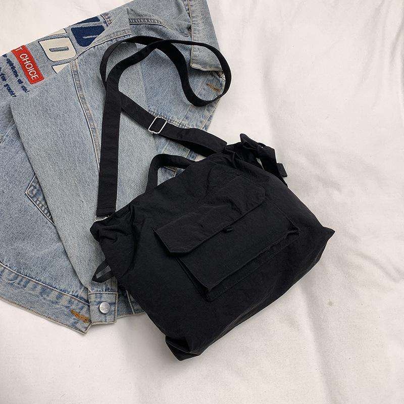 Korean Large-capacity Casual Backpack 2025 New Niche Design Tote Bag Student School Bag Crossbody Bag